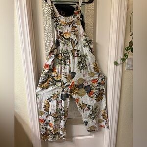 Floral overalls/jumpsuit
